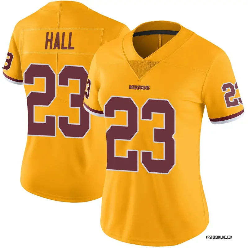 Women's DeAngelo Hall Washington Redskins Color Rush Jersey - Gold Limited